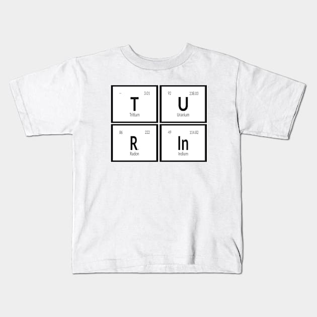 Turin Periodic Table Kids T-Shirt by Maozva-DSGN